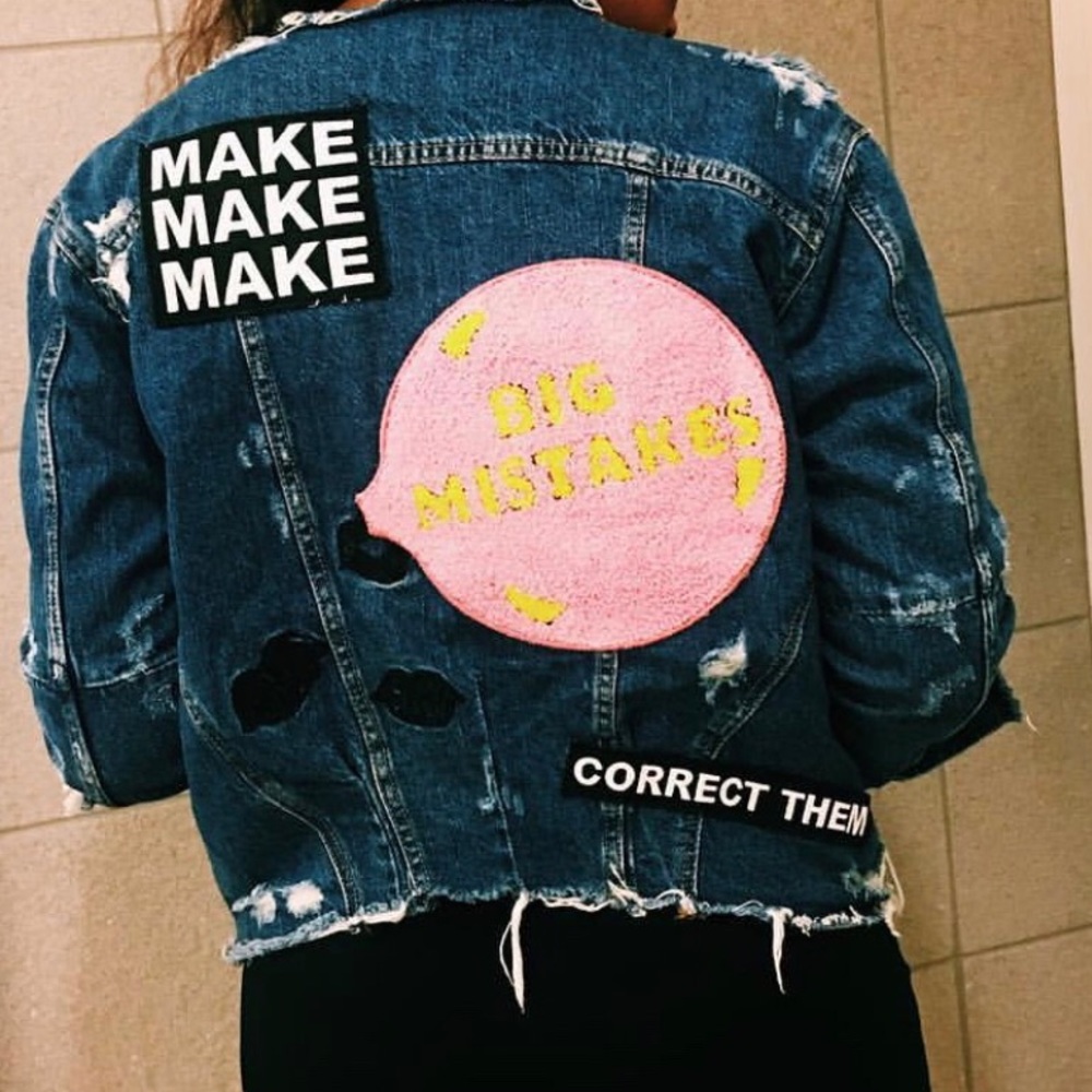 Zara Patchwork Denim Jacket - Picture 4 of 4